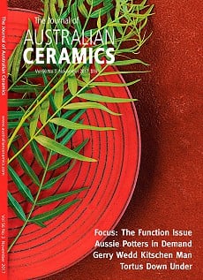 The Journal of Australian Ceramics Vol 56 No 3, November 2017