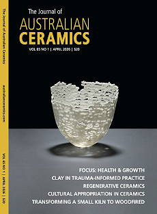 The Journal of Australian Ceramics, Vol 65 No 1, April 2026