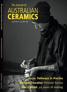 The Journal of Australian Ceramics Vol 55 No 2, July 2016